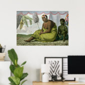 Poster Ka'ahumanu, reine des îles Sandwich (Bureau à domicile)