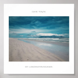 Poster Kaapstad Tafelgebergte aan de Oostzee