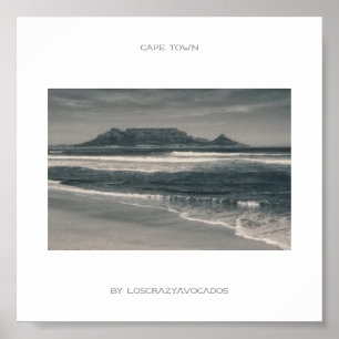 Poster Kaapstad Tafelgebergte aan de Oostzee
