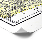 Poster: Kaart van Utah, 1921 Poster (Hoek)