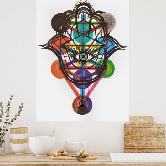 Poster Kabbalistic Tree of Life (Cuisine)