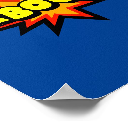 Poster Kaboom ! Explosion de bande dessinée Bold Pop Art (Coin)