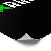 Poster Kabuki Syndrome Guerrier Sensibilisation Green Rib (Coin)