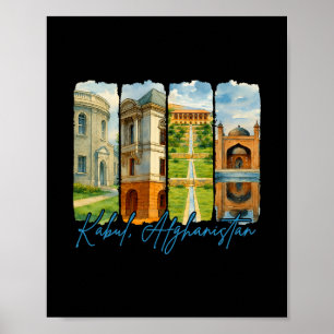 Poster Kabul Afghanistan Voyageur Amoureux Voyage Coup de