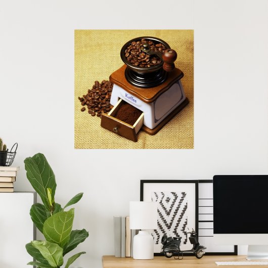 Poster Kaffeemühle (Bureau à domicile)