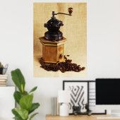Poster Kaffeemühle (Bureau à domicile)