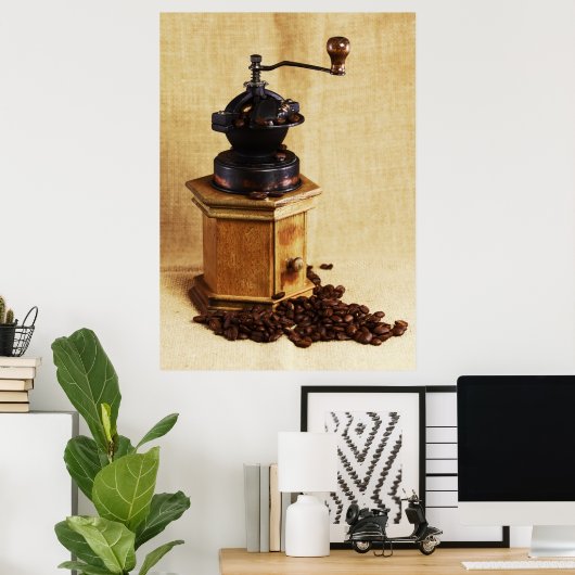 Poster Kaffeemühle (Bureau à domicile)