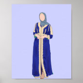 Poster Kaftan - Traditionnel Marocain Kaftan (Devant)