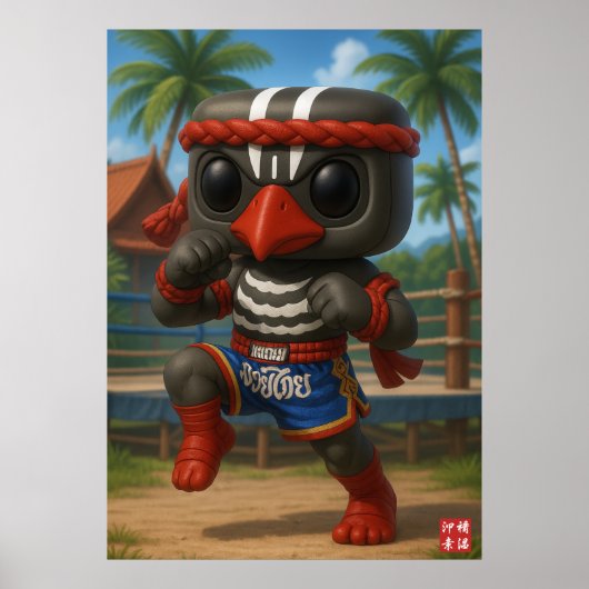 Poster Kagu Muay Thai Fighter (Devant)