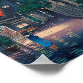 Poster Kagurazaka sous la pluie, Tsuchiya Koitsu, Coupe d (Coin)