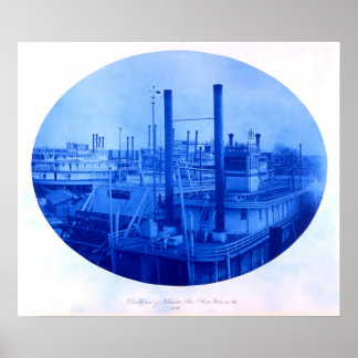 Poster Kahlke Bros. Bateau, Rock Island, IL, 1891