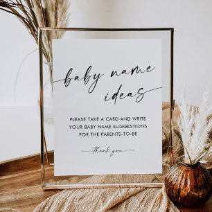 Poster KAIA Baby Name Ideas Game Sign