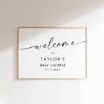 Poster KAIA MInimalist Baby shower Bienvenue<br><div class="desc">Là où simplicité et raffinement se marient à chaque coup, cette collection minimaliste dégage élégance. La police moderne et stylistique orne chaque pièce au charme intemporel, ce qui en fait le choix idéal pour les mariages, les douches nuptiales, les baby showers et toutes les autres occasions où la beauté sobre...</div>