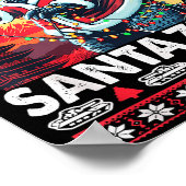 Poster Kaiju Christmas Santazilla Japanese Monster Dinosa (Coin)