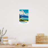 Poster Kaikoura New Zealand Travel Print (Cuisine)