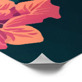 Poster Kailua Kona Hawaii Big Island Sunset Retro (Coin)