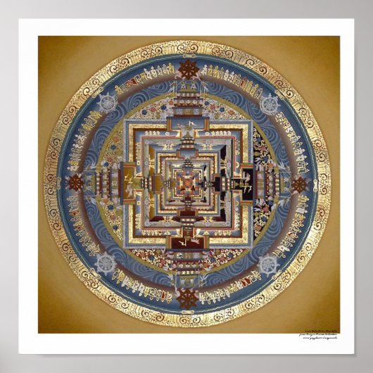 Poster Kalachakra Mandala B (Devant)