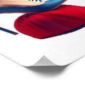 Poster Kalama Harris 2024 Retro Comma La Red Casquette An (Coin)