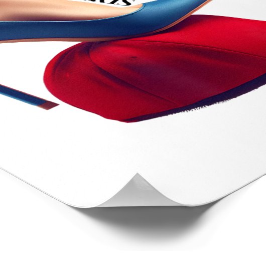 Poster Kalama Harris 2024 Retro Comma La Red Casquette An (Coin)