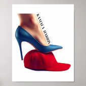 Poster Kalama Harris 2024 Retro Comma La Red Casquette An (Devant)