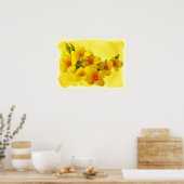 Poster Kalanchoe Jaune - Soleil Succulent (Cuisine)