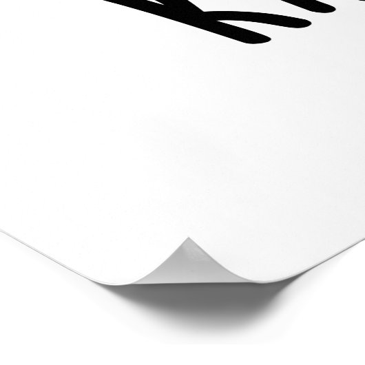 Poster Kale Ouais Funny Veggie Pun (Coin)