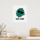 Poster Kale Ouais Funny Veggie Pun (Cuisine)