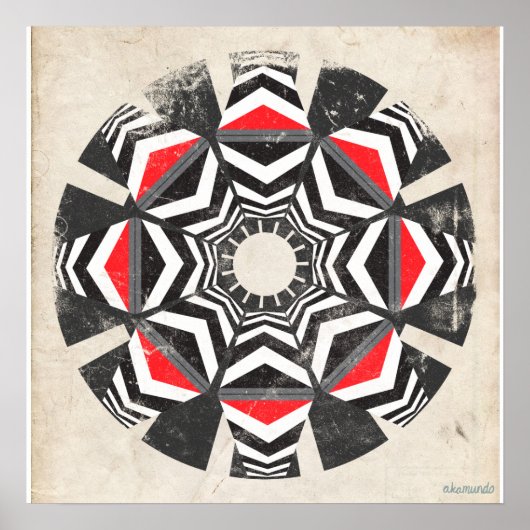 Poster Kaleido Remix Vintage (Devant)