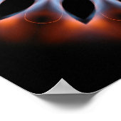 Poster Kaleidoscope à flammes (Coin)