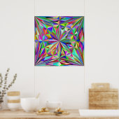 Poster kaléidoscope Abstrait (Cuisine)