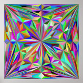 Poster kaléidoscope Abstrait (Devant)