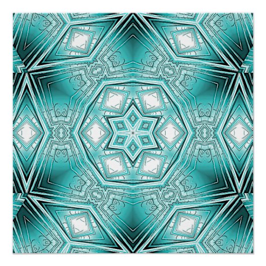 Poster Kaleidoscope arctique (Devant)