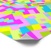 Poster Kaleidoscope coloré 010 (Coin)