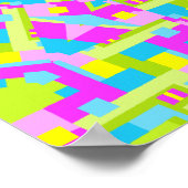 Poster Kaleidoscope coloré 07 (Coin)