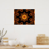 Poster Kaléidoscope Copper Star (Cuisine)