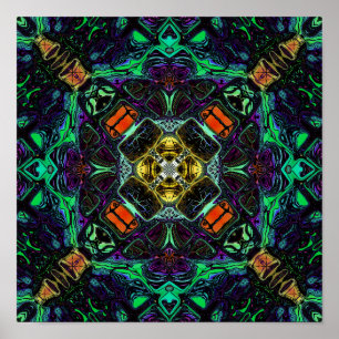 Poster Kaleidoscope de Couleurs