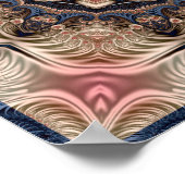 Poster Kaleidoscope de fleur fractale (Coin)