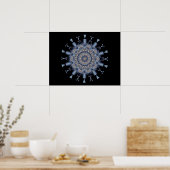 Poster Kaleidoscope de flocon de neige (Cuisine)