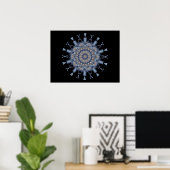 Poster Kaleidoscope de flocon de neige (Bureau à domicile)