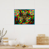 Poster Kaleidoscope de moulinets (Cuisine)