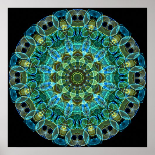 Poster Kaléidoscope de Owl Eyes (Devant)