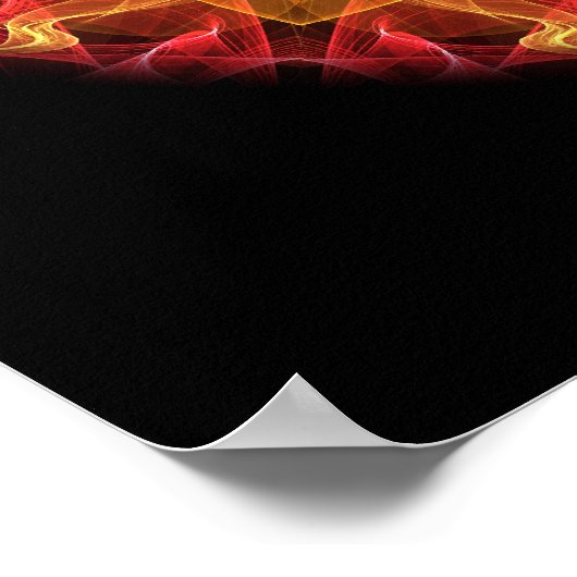 Poster Kaléidoscope de Passion rose (Coin)