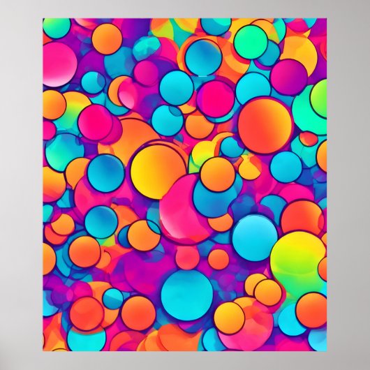 Poster Kaleidoscope de rêves circulaires (Devant)