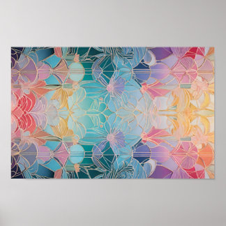 Poster Kaleidoscope des couleurs