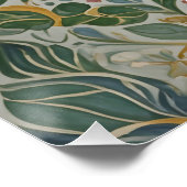 Poster Kaleidoscope floral Personnalisé (Coin)