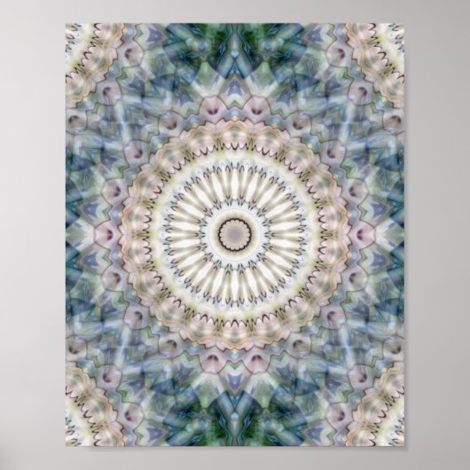 Poster Kaleidoscope fractal (Devant)