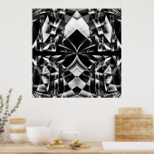 Poster Kaleidoscope monochromatique (Cuisine)