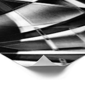 Poster Kaleidoscope monochromatique (Coin)