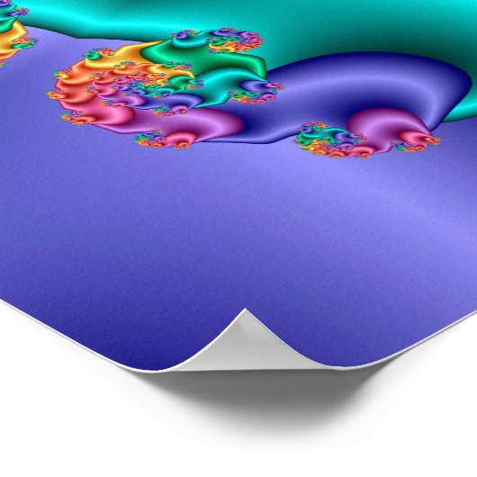 Poster Kaleidoscope Pastel Flower (Coin)