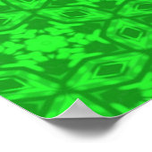 Poster Kaleidoscope vert (Coin)